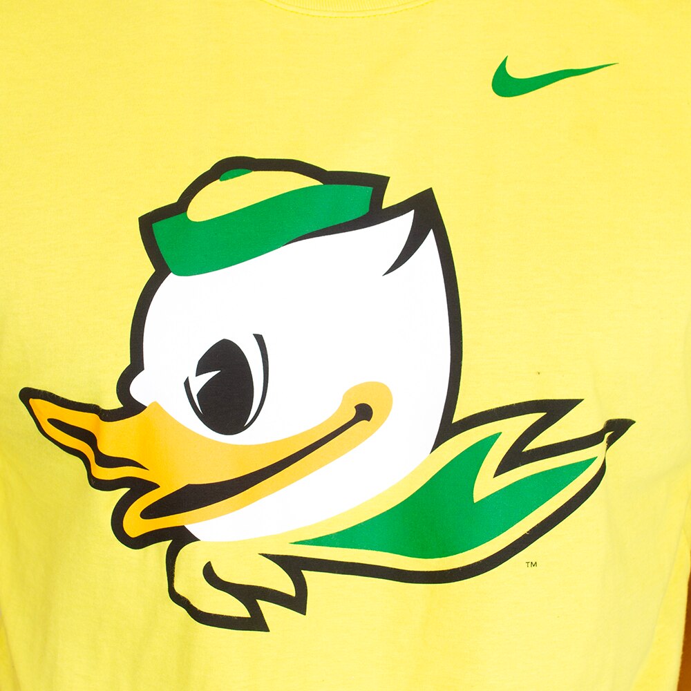Fighting Duck, Nike, Yellow, Crew Neck, Cotton, Men, Unisex, 155gsm, Jersey-style fabric, T-Shirt, 839792